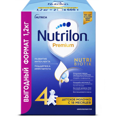 Молочко детское Nutrilon Premium 4  1200г 140051